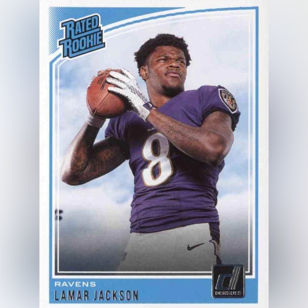 LAMAR JACKSON RATED ROOKIE  willing to go lower on offers